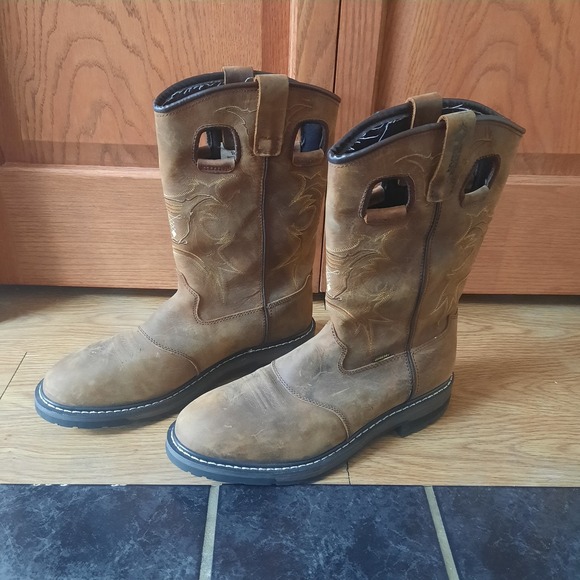 Guide Gear Other - Guide Gear Mens Bandit II Conceal Cowboy Western Boot Brown Leather Size 12EE